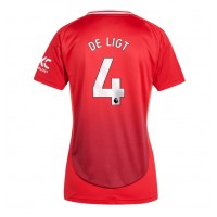 Maglia Calcio Manchester United Matthijs de Ligt #4 Prima Divisa Donna 2024-25 Manica Corta